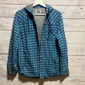 Pilote & Filles snap button down shirt lined